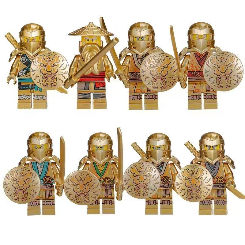 Film Action Gold Mini Figuren Bauklötze Modell Set Kindergeburtstag Pädagogische Neujahrsgeschenke zum Kindertag No Box