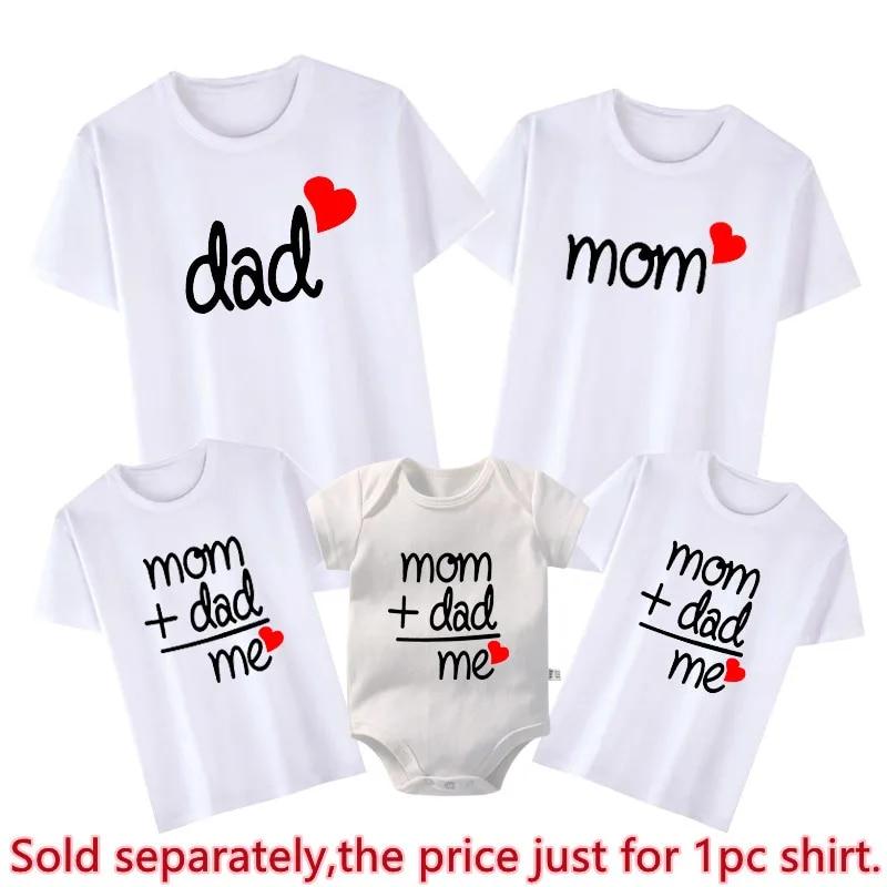 Damen T-Shirts Mama Papa Ich Familie passende Outfits Vater Tochter Sohn Kleidung Look T-Shirt Papa und ich Papa Baby Kinderkleidung Vater Baby Outfits Dad-3XL weiß