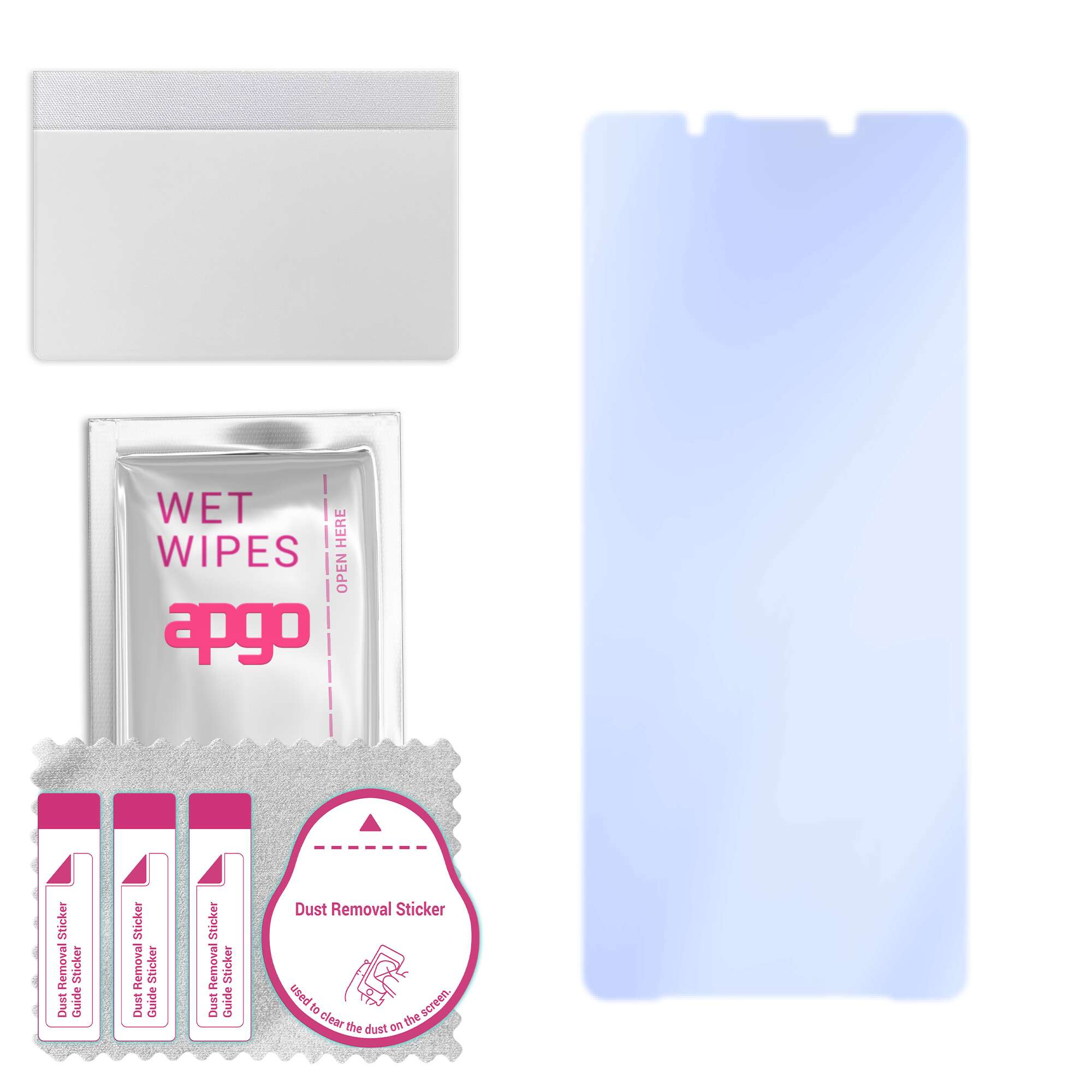 apgo Ultra-Clear 9H Hybrid protective glass compatible with Sony Xperia 5 V, flexible nano glass, great replacement for tempered glass, scratch-resist