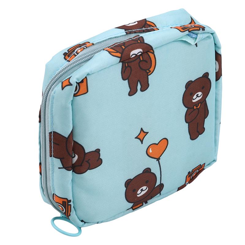 Mode Tasche Reise Lagerung Tasche Verdickung Reise Sanitär Serviette Lagerung Tasche Hochwertige Sanitär Kinderbett blau