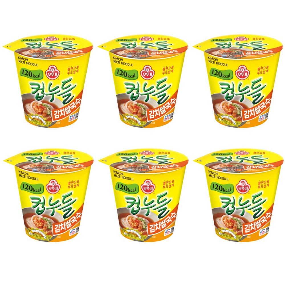 [Ottogi] Kalorienarme Diät-Cup-Nudelserie / Glasnudeln 6 Tassen Kimchi Rice x 6 cups