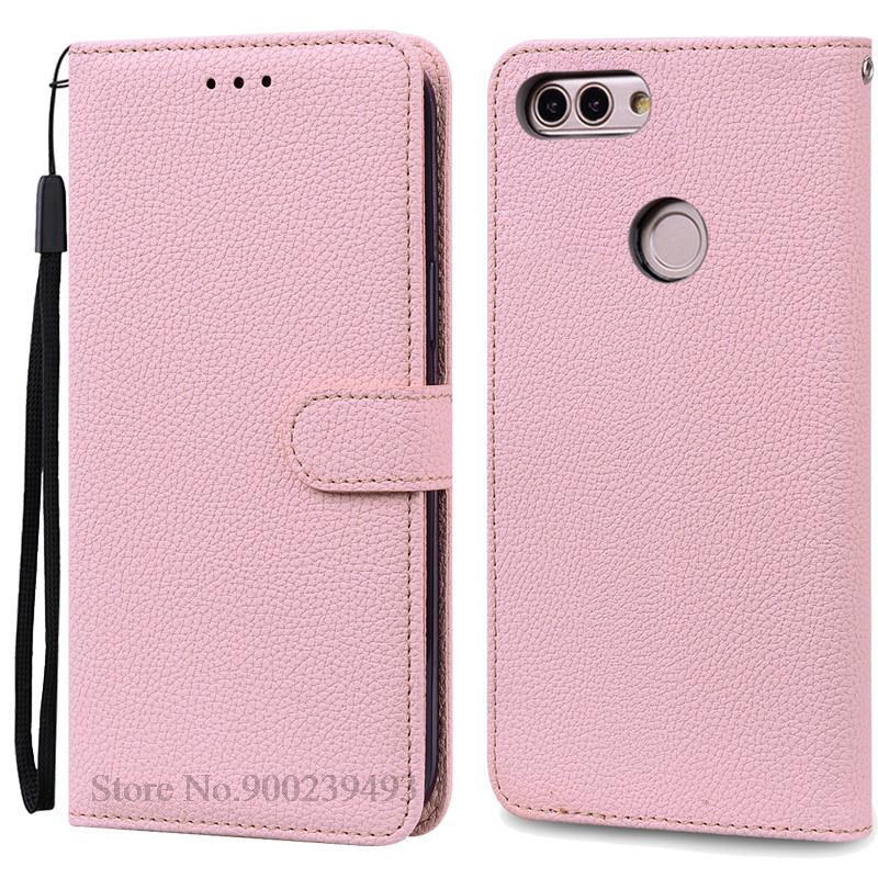 Für Huawei P Smart 2018 Fall FIG-LX1 Leder Brieftasche Flip Fall Für Huawei P Smart Fall FIG-LX1 5,65 zoll Fall coque Fundas Shell P Smart 2018 FIG-LX1 rosa