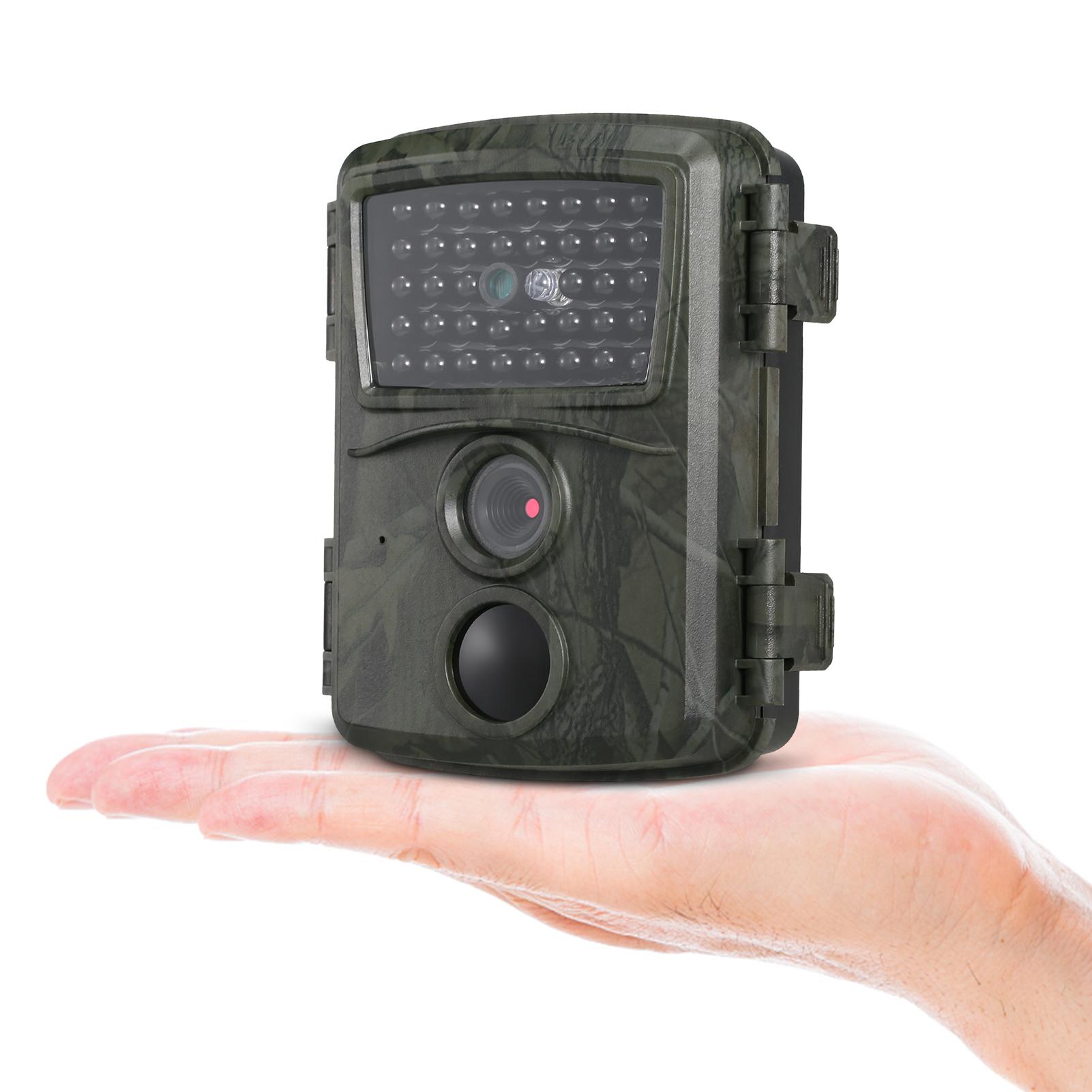 Mini-Trail-Kamera, 12 MP, 1080P, Jagdspiel, bewegungsaktivierte Outdoor-Wildtier-Scouting-Kamera, IP54 grau