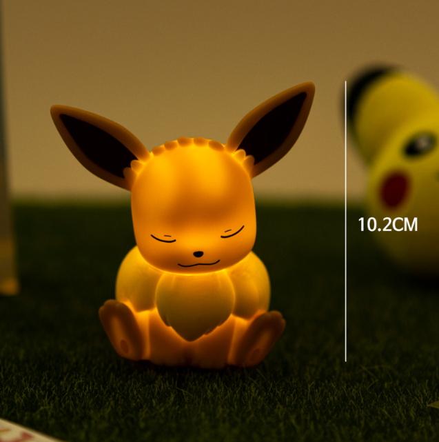 Pokémon Offizielles LED Mini Stimmungslicht – Pikachu, Relaxo, Ditto, Evoli | Authentische Pokémon Schlaflampe #Eeve#