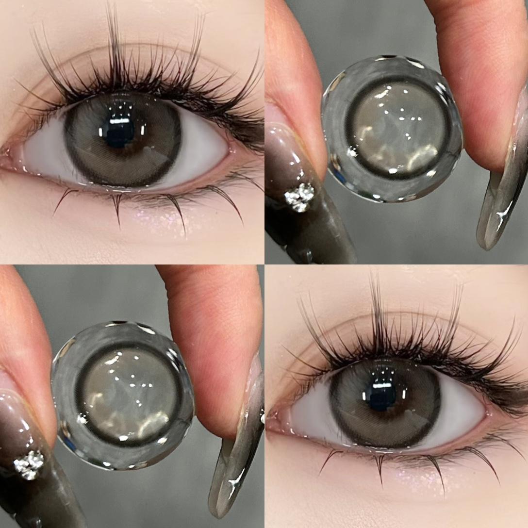 2PCS Farbige Kontaktlinsen Myopie Natürliche Weiche Kontaktlinsen 1 Jahr Verwendung Kontaktlinsen Kosmetik -1.00