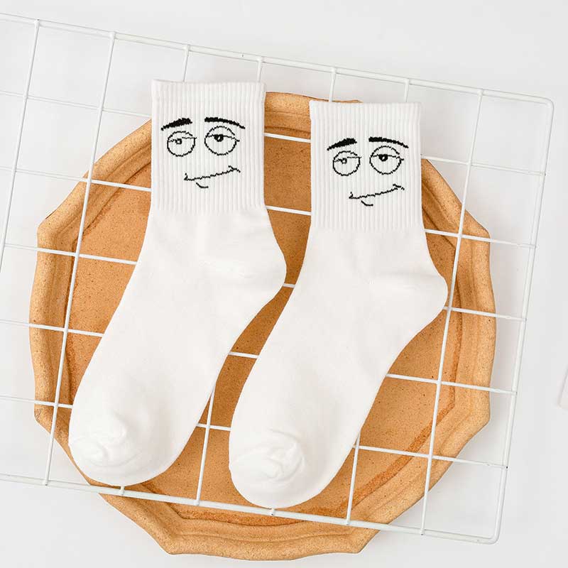 Frauen weiße Socken Baumwolle süße lustige Socken Anime Harajuku Designer Socken Weihnachten Familie One Size