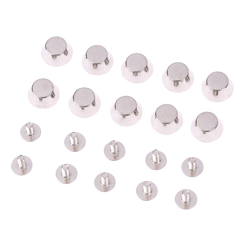 10Sets Metall Tasche Beine Boden Nieten Für Diy Leder Nieten Tasche Tragen Schutz Nieten Für Tasche Unten Tasche gürtel Zubehör silber