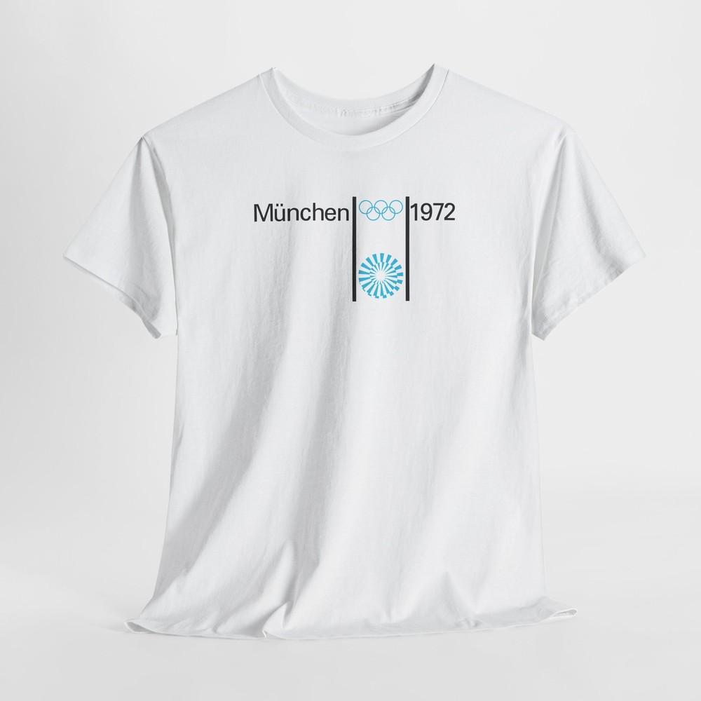1972 München Sommerspiele München Westdeutschland Unisex Schweres Baumwoll-T-Shirt Oberteile T-Shirt 2XL