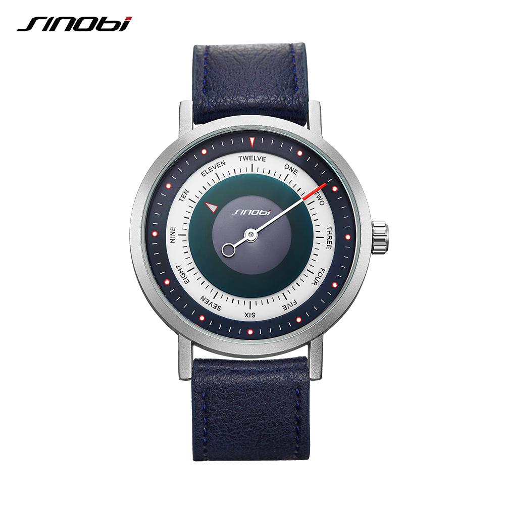 SINOBI Heiße Mode Für Männer Kreative Sport Uhren Männlich Uhr Casual Militär Leuchtende Wasserdichte Quarz Armbanduhren blau