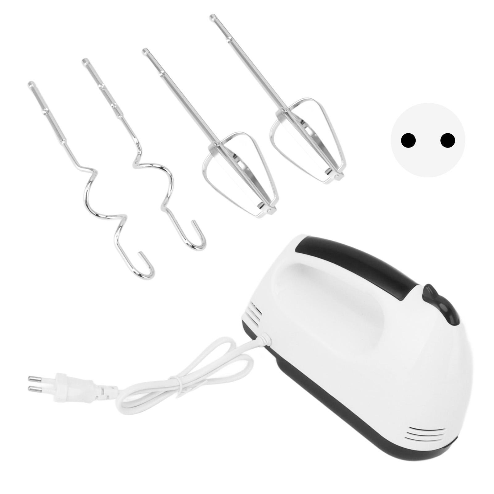 Elektrischer Handmixer 260W 7 Geschwindigkeiten Handmixer Haushalts Eierschläger zum Backen Teig Kuchen Weiß EU