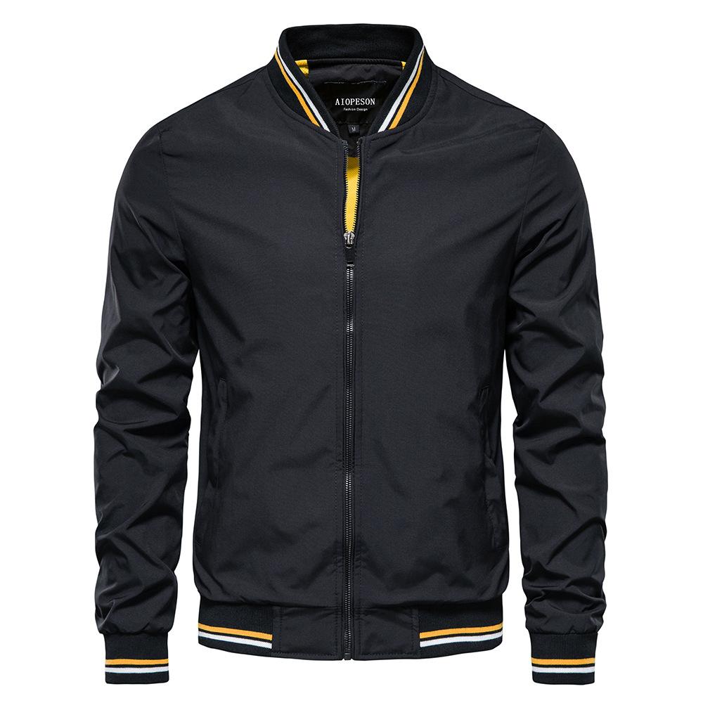 Jacke Trendig Herren Frühling und Herbst Neue Kollektion Europäisch und Amerikanisch Lässiger Mantel Mode Trendiger Mantel Herren Oberteil 3XL