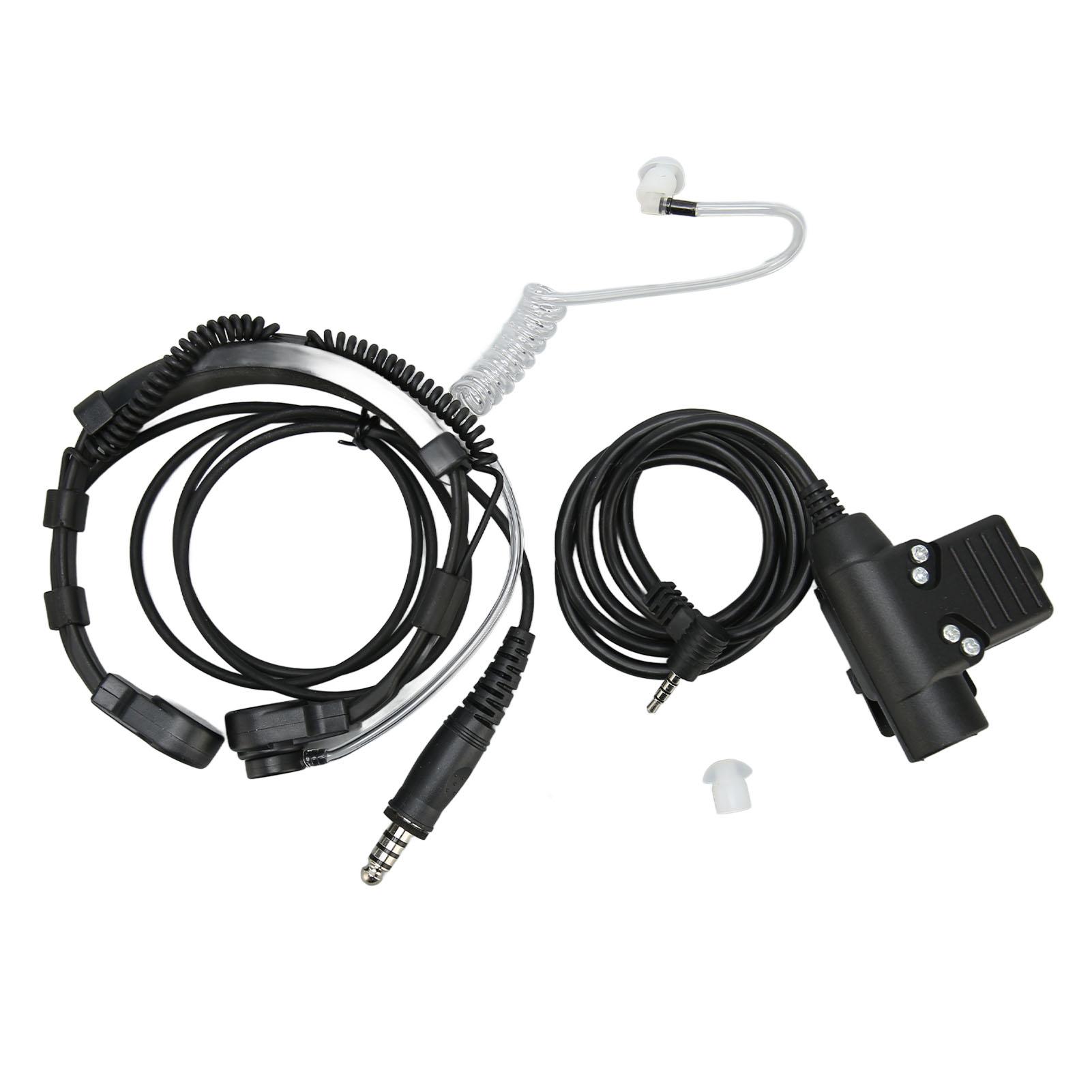 U94 PTT und Kehlkopf-Steuerungs-Headset Geräuschreduzierung Walkie-Talkie-Headset mit PTT für YAESU VX 1R