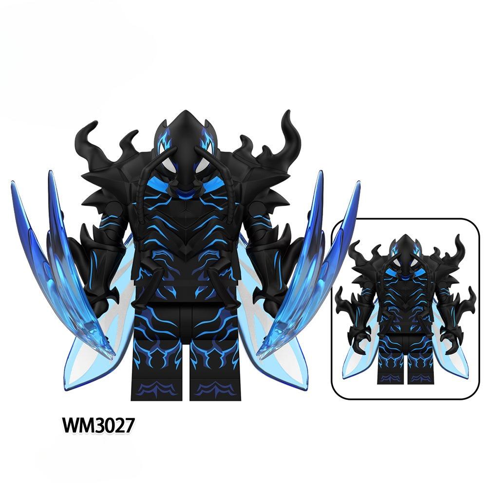 WM6221 Animationsserie Tier Bär Actionfiguren Modelle Montage Bausteine Schilde Schwert Zubehör Spielzeug für Kinder Geschenke