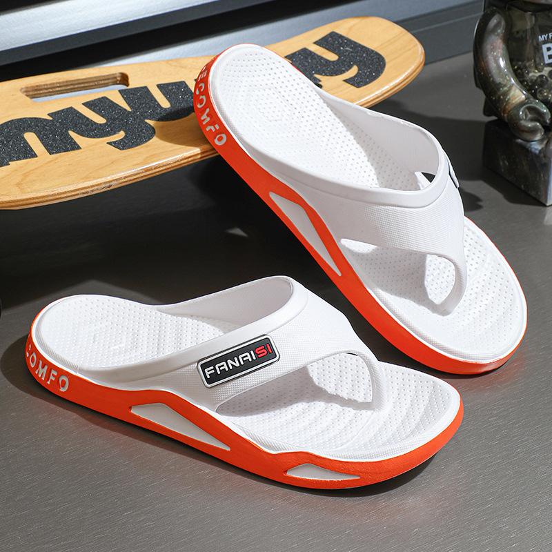 Elegante Damen-Flip-Flops | Einfaches Design, Unisex, Perfekt für den täglichen Weg zur Arbeit oder Strandausflüge, Ganzjahres, EVA-Material, Damenschuhe 36-37 orange
