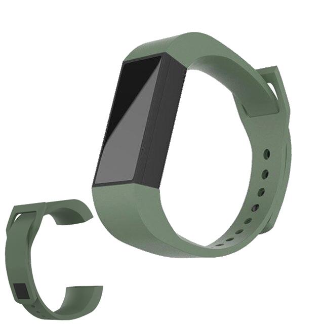 Für Xiaomi Mi Band 4C Armband Silikon Armband Für Redmi Smart Band Ersatz Armband Handgelenk Gurt Only the Strap armee grüne