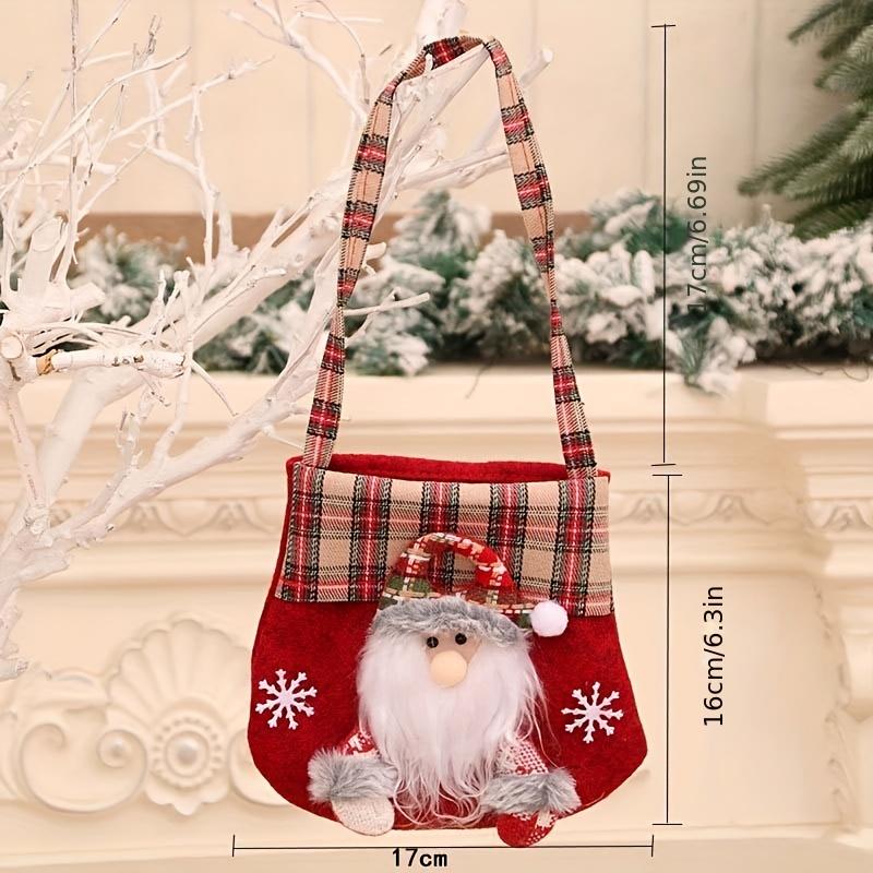 Weihnachtsgeschenktüte, Sack Kinder Weihnachtsgeschenke Süßigkeiten Schneemann Cartoon Tasche Backen Kekse Aufbewahrungstasche C