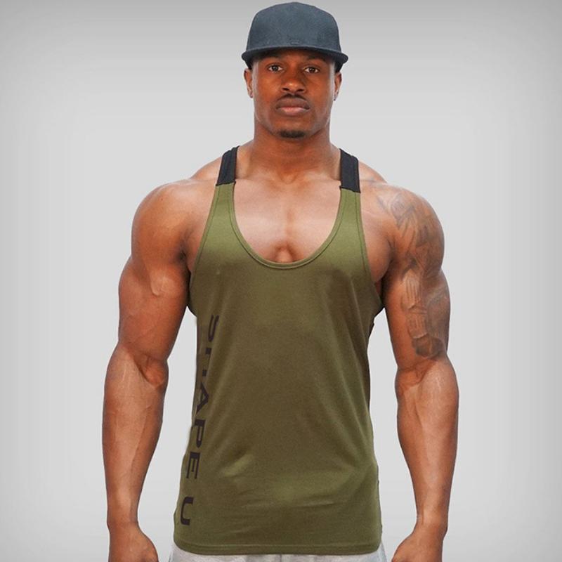 Männer Fitness Tank Top Gym Muskel Bodybuilding Sport Workout Weste T Shirt Pullover 2XL