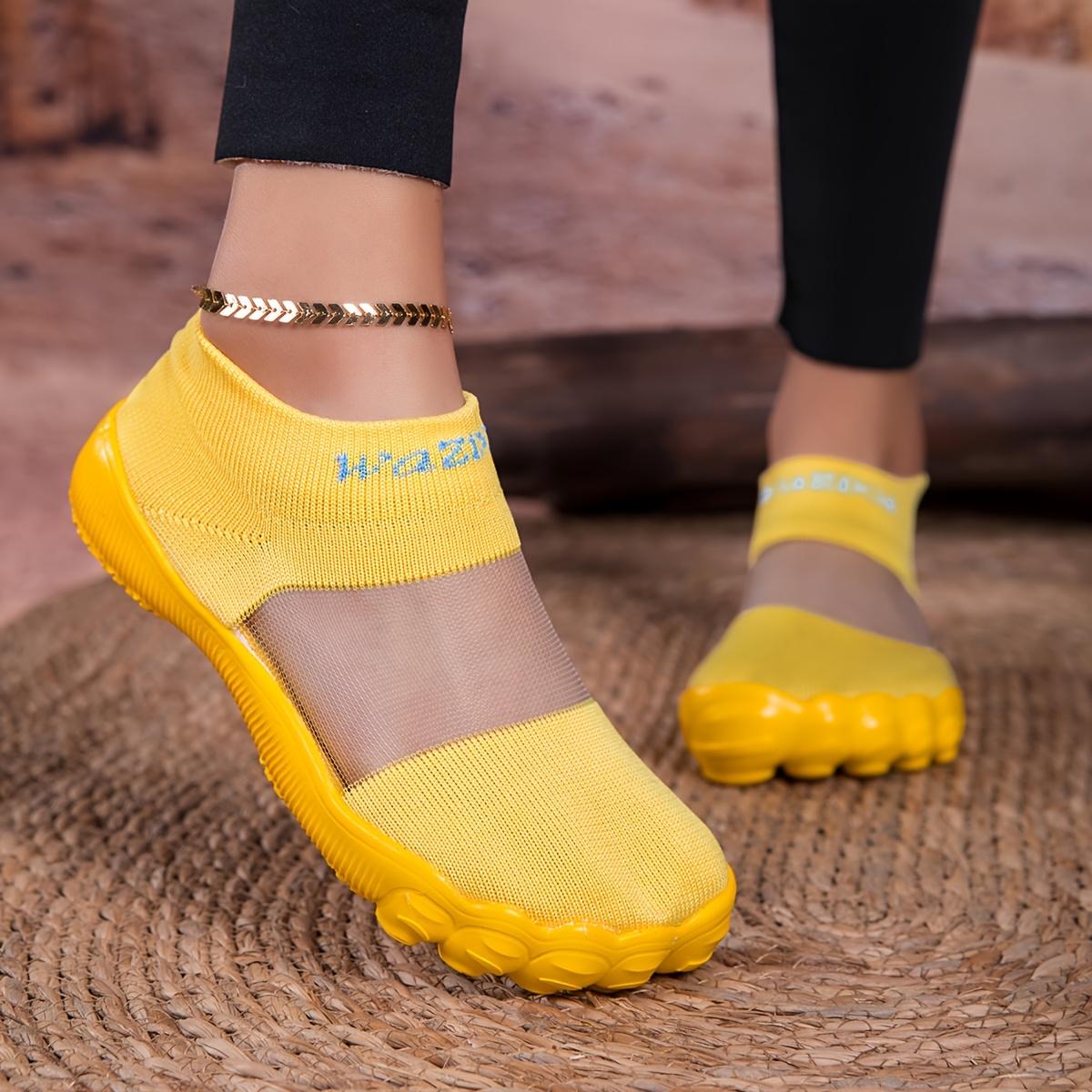 Outdoor-Schuhe für Damen und Herren, schnelltrocknende Wasserschuhe, rutschfeste Schwimmschuhe, Barfußschuhe, Amphibien-Angelschuhe und Strandschuhe. 38 gelb