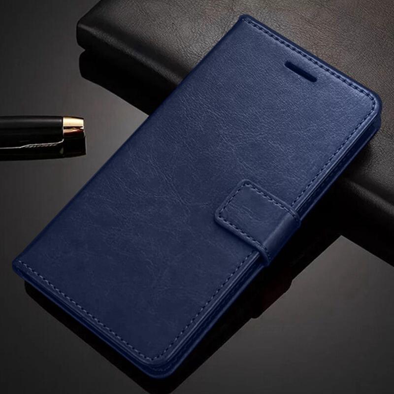 Luxuriöse Flip-Wallet-Schutzhülle aus Leder für Redmi 14C 13 13C 12 12C Note 14 12 12s 4G 5G Note 12 13 14 Pro 5G Pro+ Redmi A3 A1 A2+ Plus RedMi Note 12 Pro+ navy blau