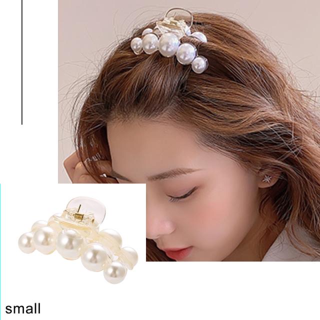 2022 Charme Neue Elegante Große Perle Haar Klaue Clips für Frauen Große Größe Acryl Haar Clips Haarnadel Haar Krabben barrettes Haar Zubehör