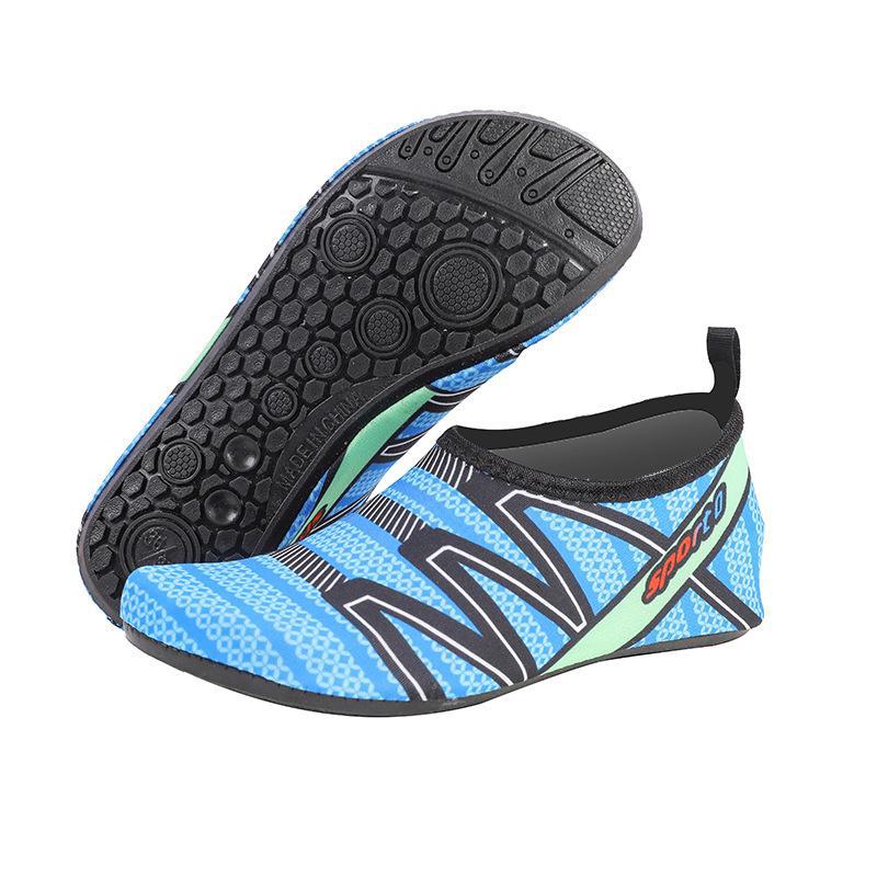Rutschfeste Unisex-Wasserschuhe – weiche, schnittfeste Barfußschuhe für Strand, Schwimmen und Outdoor-Aktivitäten 3XL [size 44-45] blau