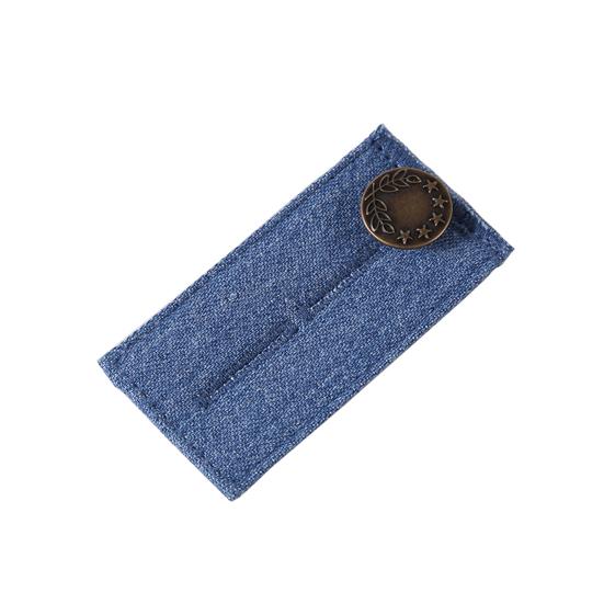 Hosen Jeans Denim Taille Gürtel Extender Knopf Umstandsmode Zubehör dunkelblaue