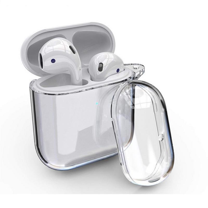 Für Apple AirPods Hülle Silikon Transparent Hülle Airpods Zubehör Ladehülle For airpods 1 2 transparent