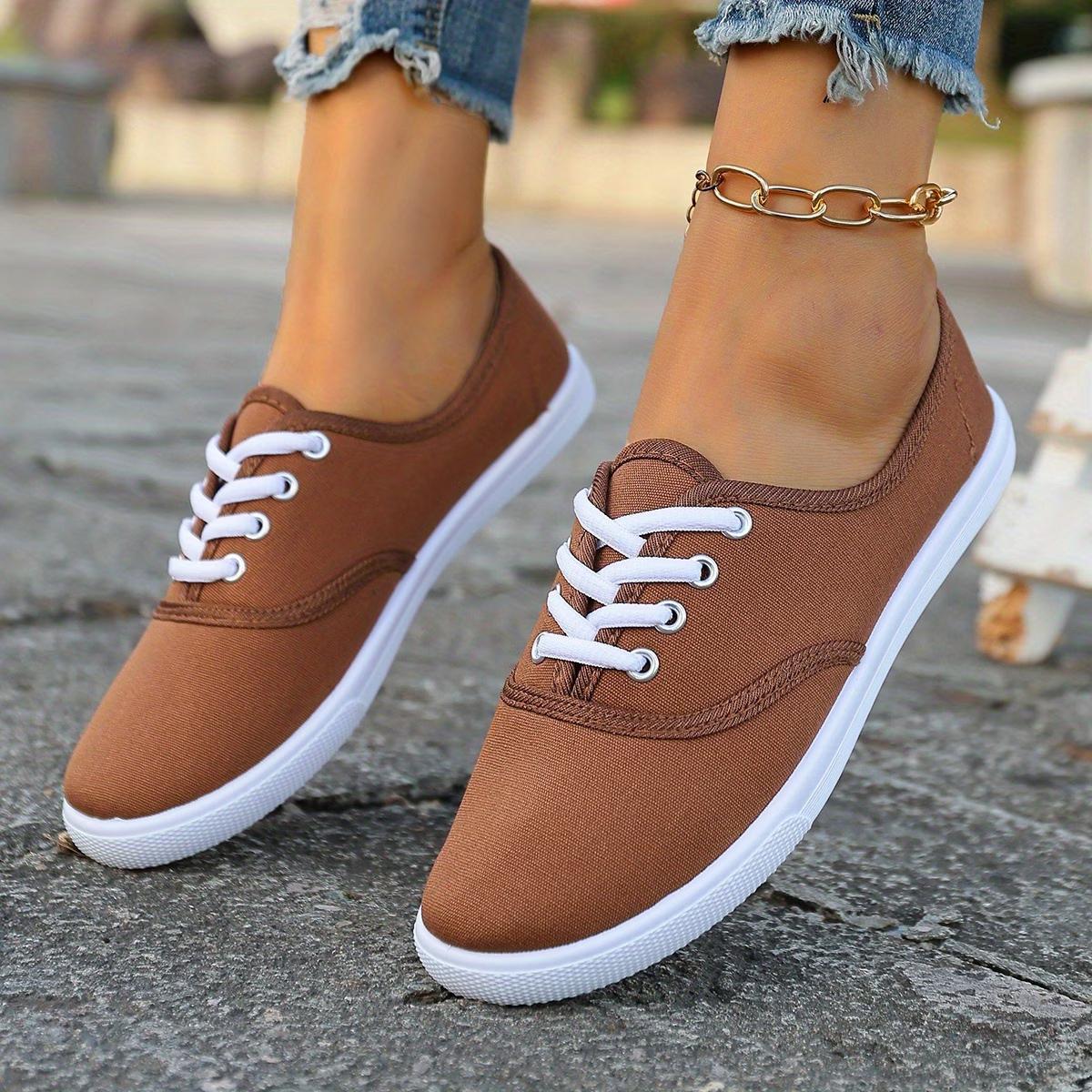 Sportschuhe für Damen, Niedrige Schuhe für Herren, Sportschuhe für Damen, Modische Sportschuhe für Damen, Lässige Tennisschuhe, Damenschuhe 36 braun