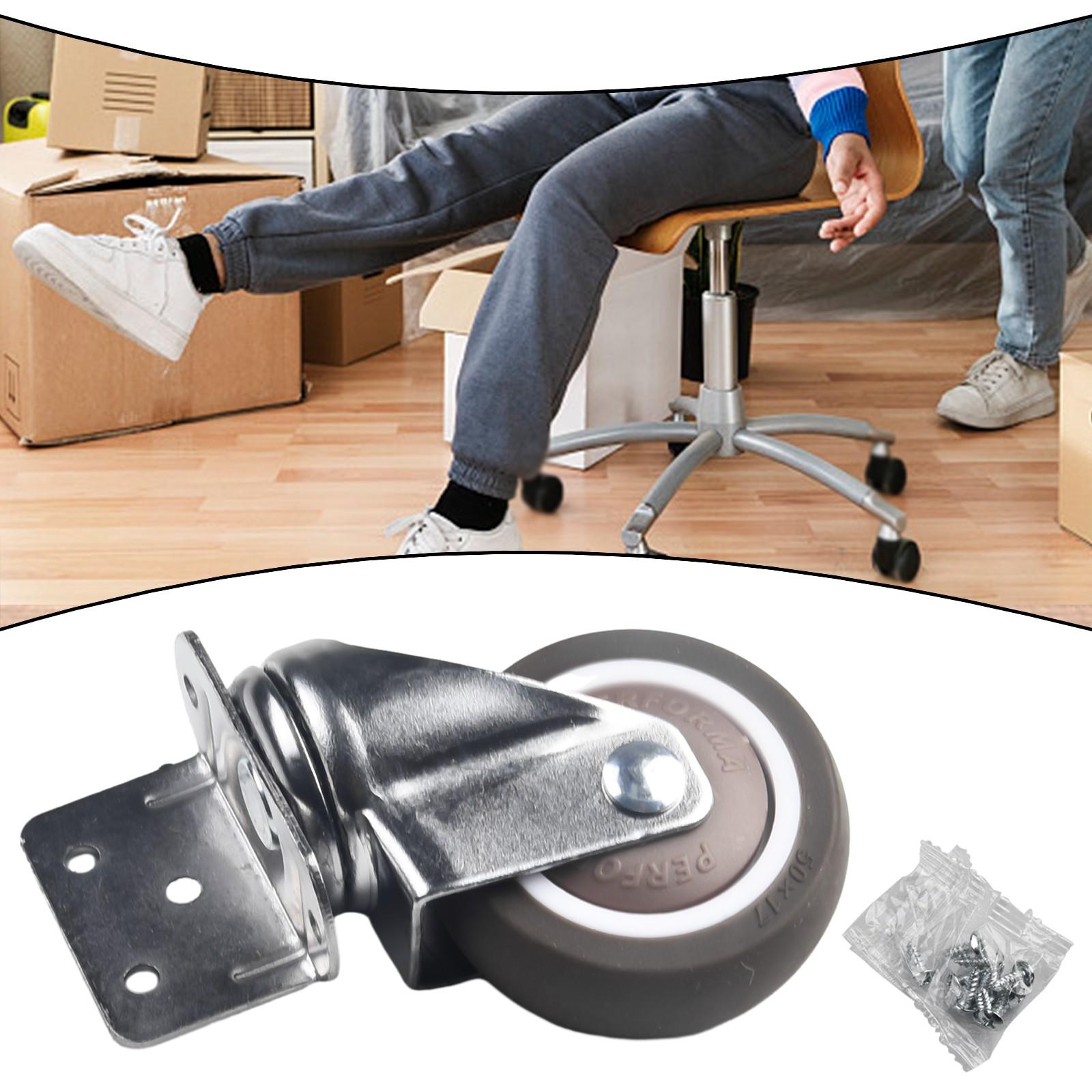 Einfache Möbelmobilität mit Schwerlastrollen, 20 kg, geräuscharme Lenkrollen 2 Inch No Brake