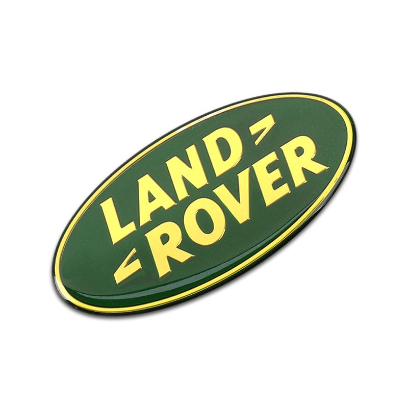 3D Auto Front- und Heckemblem Badge Aufkleber Autozubehör für Land Rover SVR Discovery Velar Evoque Freelander Range Rover L322 gelb