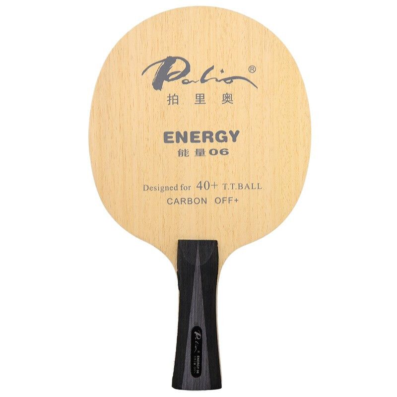 Original PALIO ENERGY 06 Tischtennisschläger (6+2 Kohlenstoff AUS+) Energy-06 Tischtennisschläger-Paddel Long Handle FL