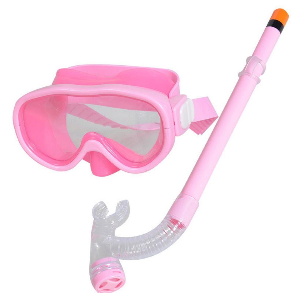 Wasserdichtes Kinder-Schnorchelset Brillen Kinder Surferbrillen Kinder Schnorchelbrillen Kinder/Kinder rosa