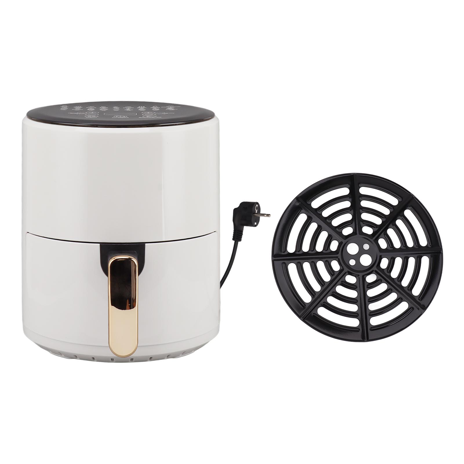 Ölfreie Fritteuse, 6 l, LCD-Bildschirmanzeige, 360-Grad-Umwälzheizung, elektrischer ölfreier Herd für zu Hause L