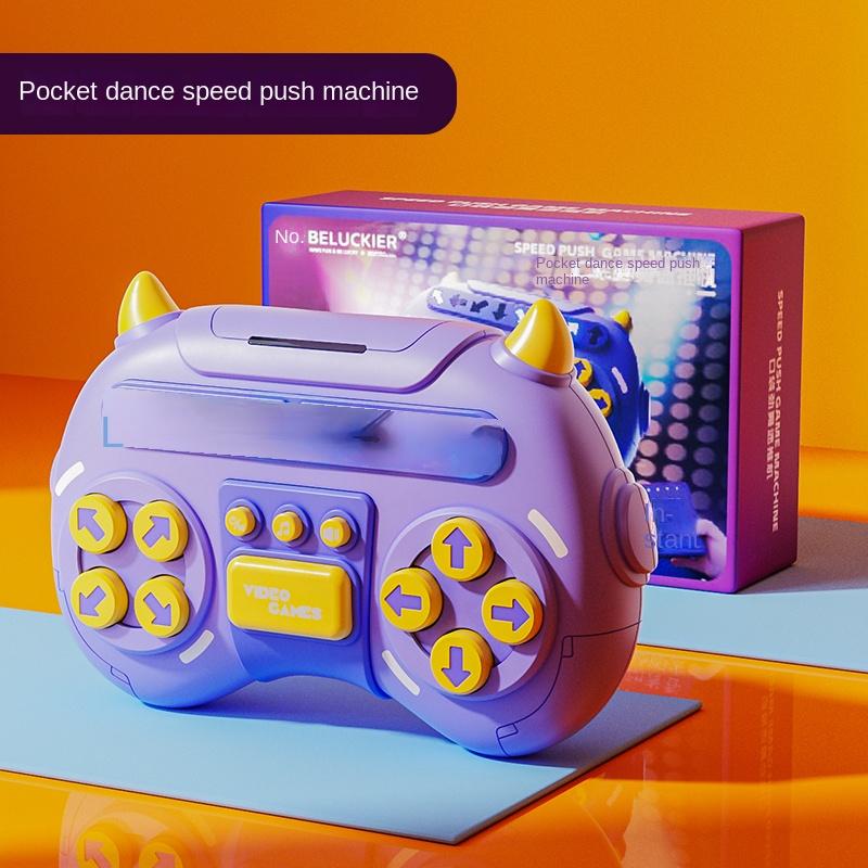 Schnelles Push-Puzzle-Spielkonsole Spaß Elektronisches Spiel für Kinder Jungen und Mädchen Erwachsene Fidget Anti-Stress-Spielzeug Herausforderungs-Spielkonsole white