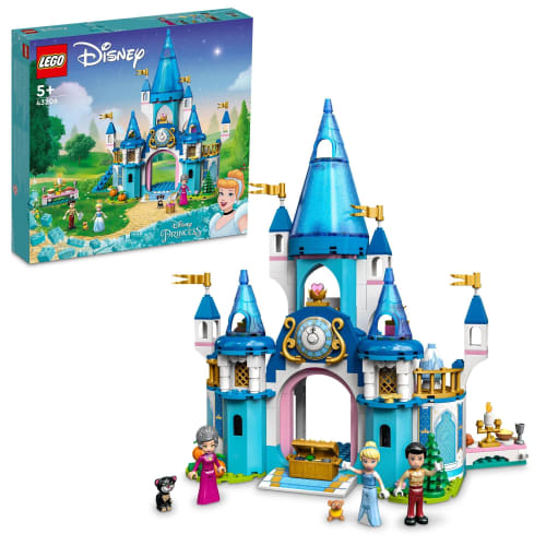 LEGO Disney Princess Cinderella und das wunderbare Schloss des Märchenprinzen, Spielzeug, Geschenk, Geburtstagsblock, pädagogisches Geschenk, Weihnachten, Mädchen, Jungen, Kinder, 5 Jahre alt