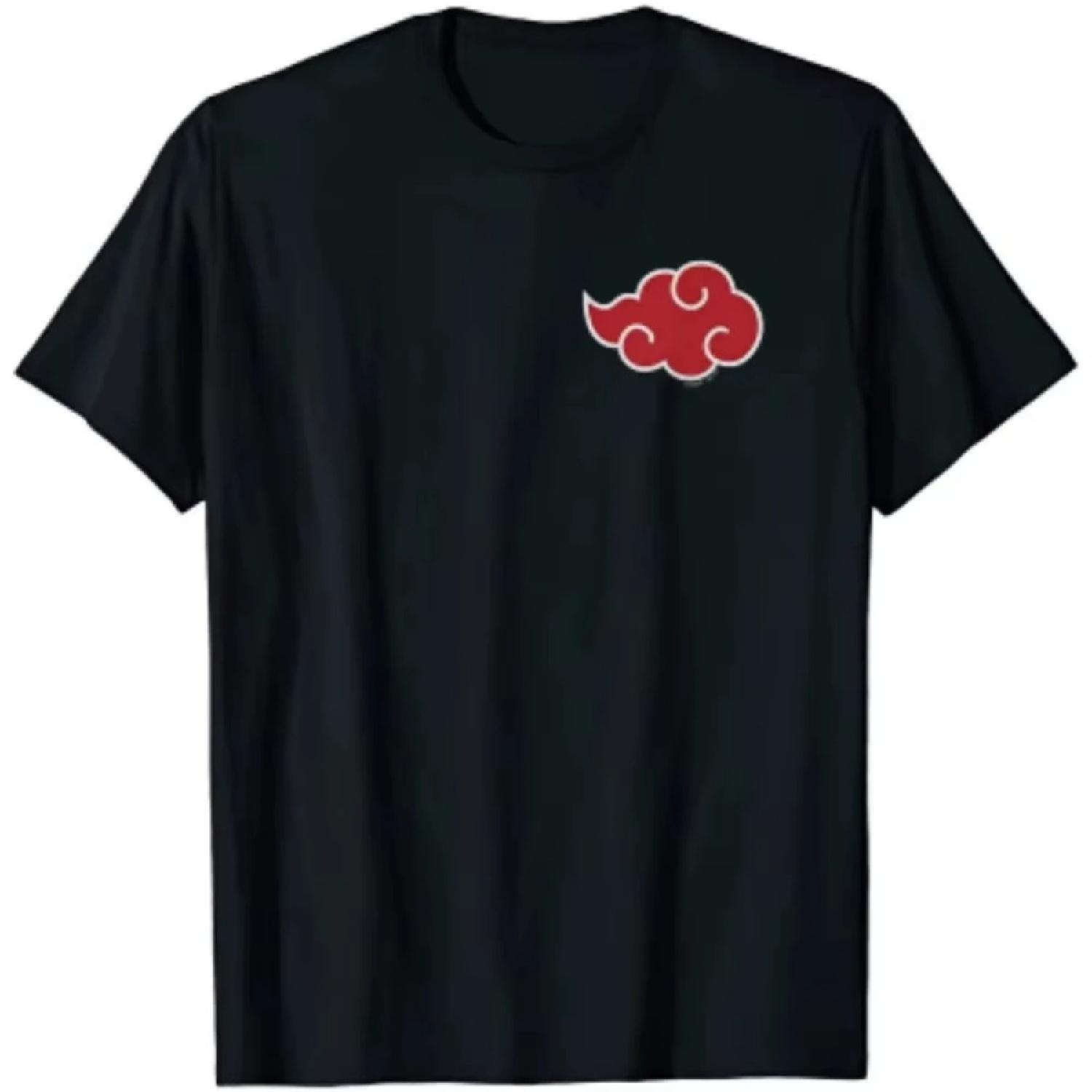 Japan Anime Akatsuki Wolken Symbole Druck Herren T-Shirts Streetwear Herren Kurzarm T-Shirts Marke Herren Kleidung T-Shirt XXL