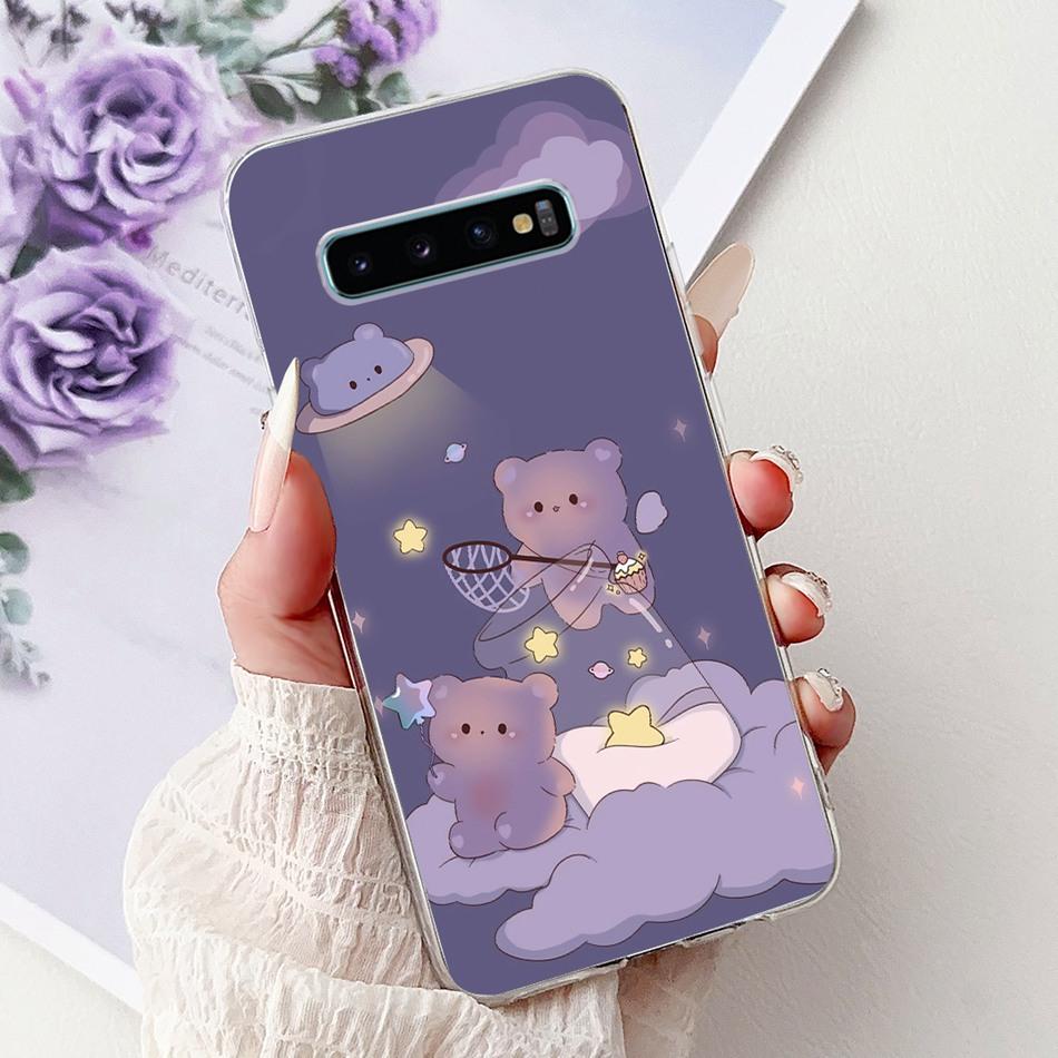Für Samsung Galaxy S10+ S10 S10e Elegante Blume Schmetterling Handyhülle Für Samsung S10e S10 Plus S 10 4G Weiche Silikon TPU Hüllen S10 Plus