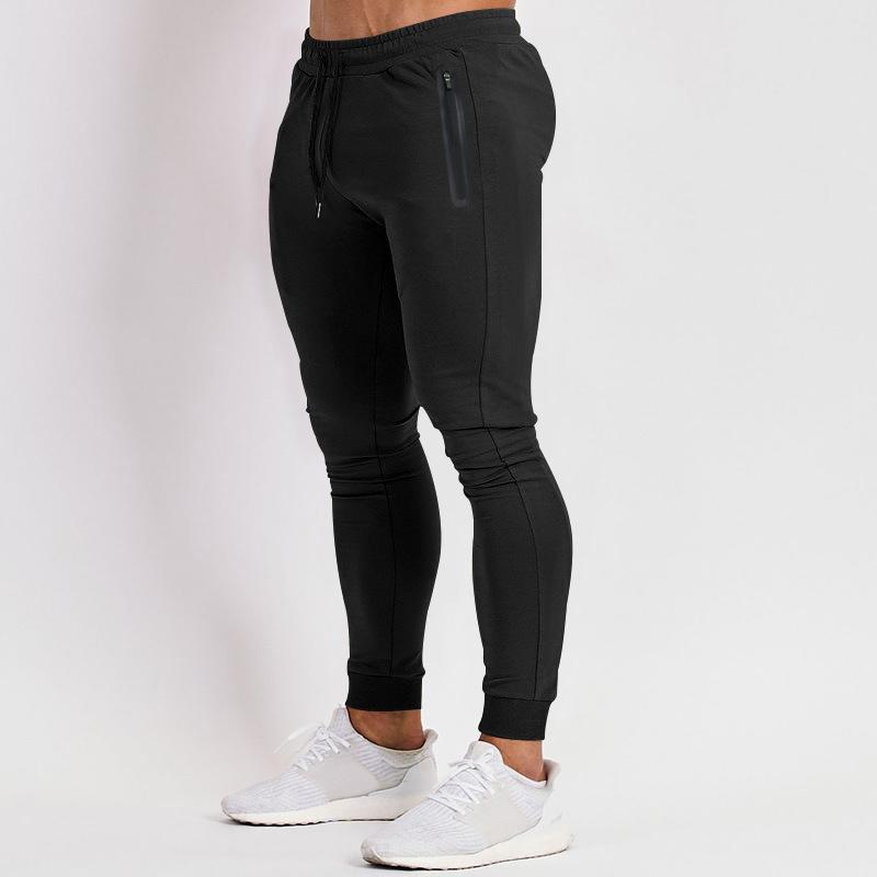 Frühlings- und Sommer-Freizeit-Sport-Hosen für Herren, Fitness-Hosen, Lauf- und Fitness-Hosen für Herren M schwarz
