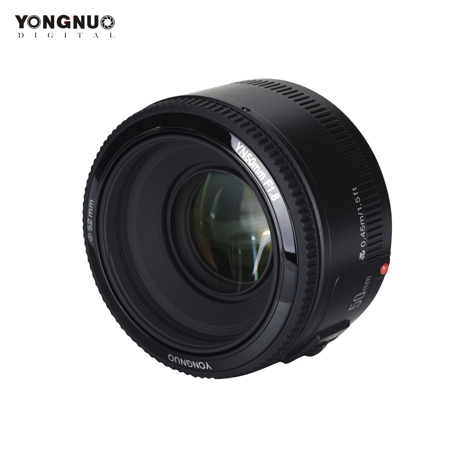 YONGNUO YN50mm F1.8 AF-Objektiv 1:1,8 Standard-Prime-Objektiv, große Blende, automatischer/manueller Fokus-Ersatz schwarz