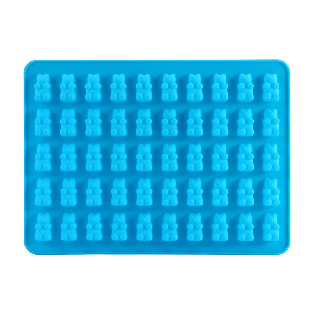 50 Gummibärchen Maker Hohlraum Bär Form Neuheit Silikon Schokolade Süßigkeiten Eis neue Tablett XL