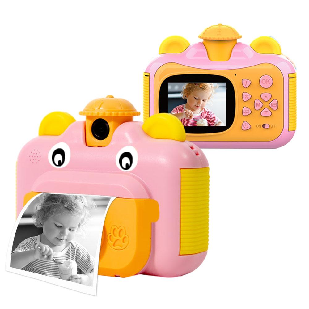 Süße Sofortbildkamera für Kinder, 1080P, Digitalkamera für Kinder, Sofortbildkamera für Kinder, 12 MP rosa