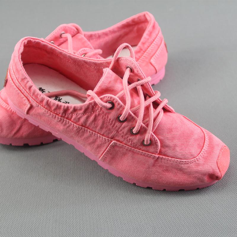 2024 sommer Neue Stil frauen Singles Schuhe Alten Peking Tuch Schuhe Denim Canvas Schuhe + Reine Hand Bestickt Innensohle 40 rosa