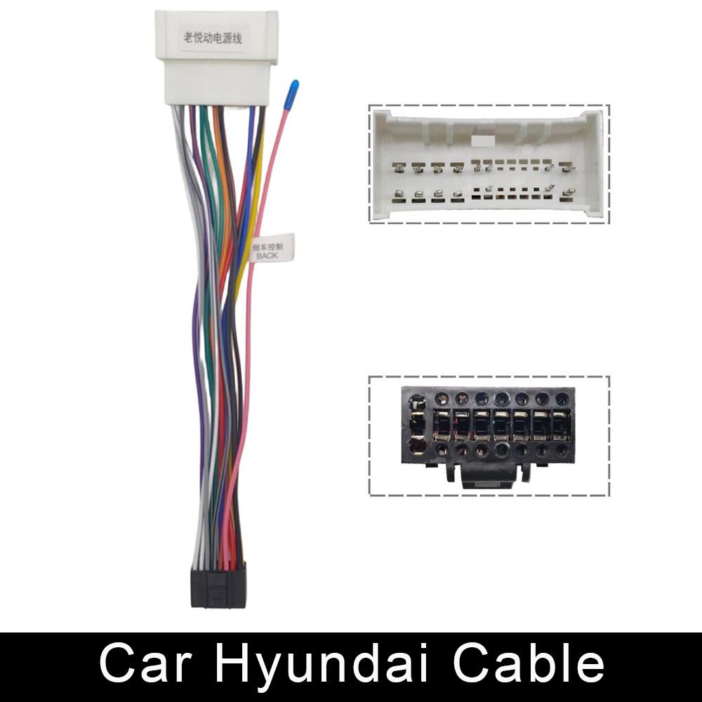 Stromanschluss für Suzuki Buick Volkswagen ISO Hyundai Kia Honda Toyota Nissan Mitsubish 2 Din Auto Android Radio Kabel RCA Hyundai