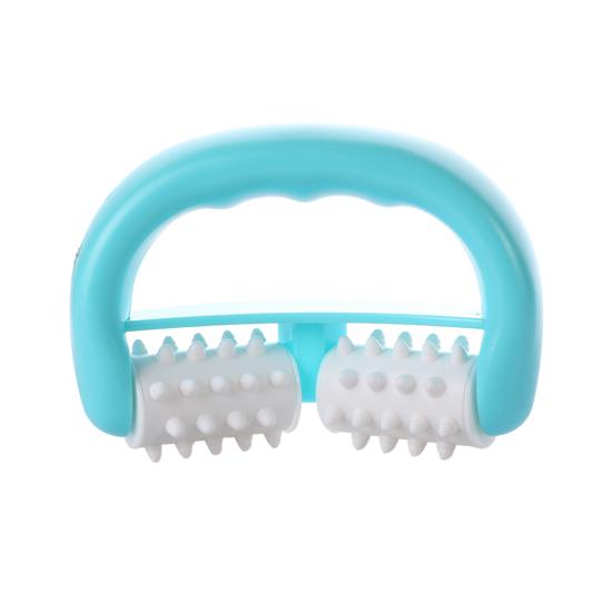 Tiefengewebe-Massagegerät, Anti-Cellulite-Massagegerät, ergonomisches Design, tragbares, leichtes, nicht elektrisches Rollenmassagegerät blau