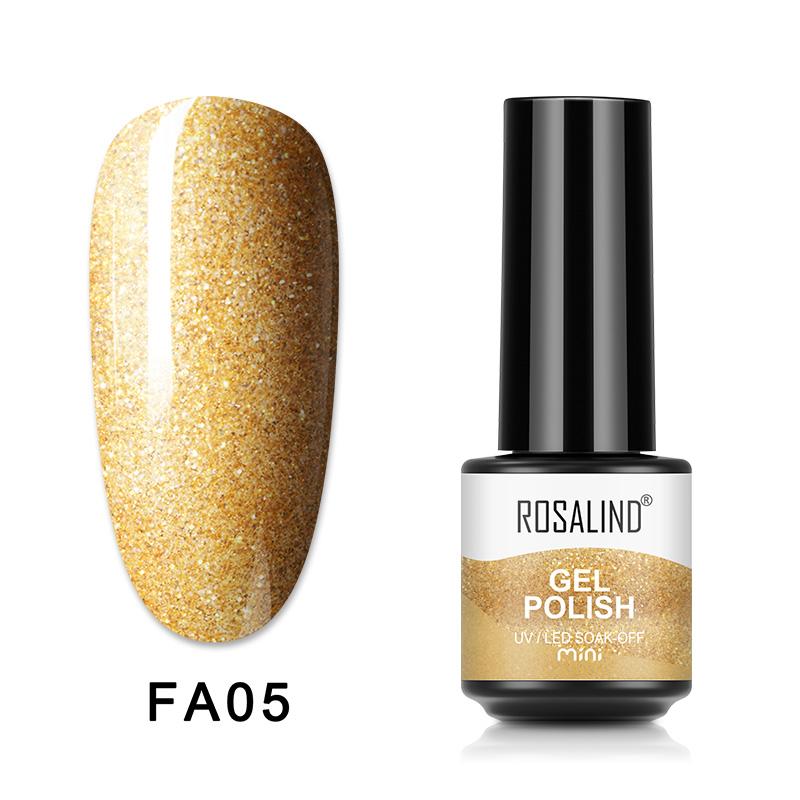 ROSALIND Nagel-Gel-Nagellack, 80 Farben, Gel-Nagellack, semi-permanent, Hybrid-Lack, Soak-Off-UV-Gel-Nagellack, Basis- und Decklack, Gel-Maniküre, Nagelkunst-Design