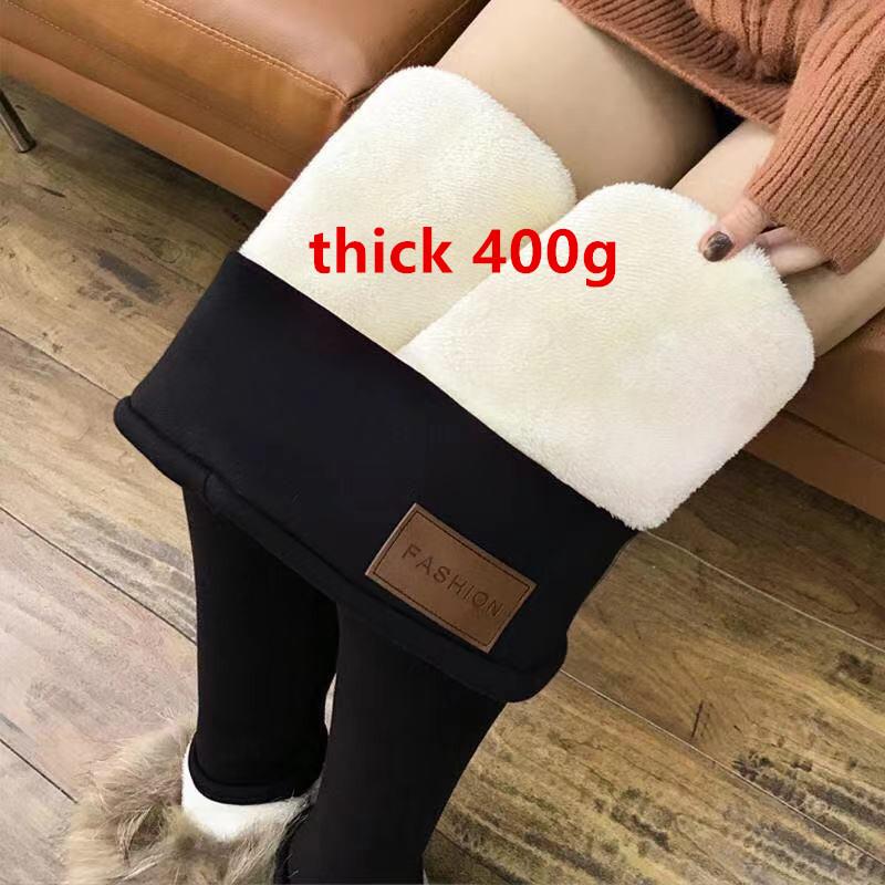 Übergrößen 6XL Extra dicke Lammsamt-Leggings Damen Herbst und Winter Plus samtgepolsterte Oberbekleidung Eine große warme Baumwollhose mit hoher Taille 2XL