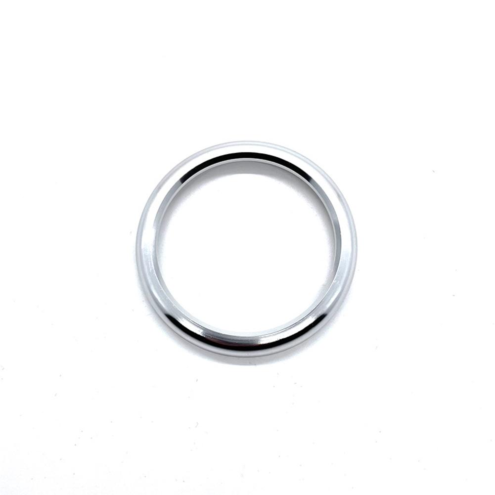 Aluminiumlegierung Auto Uhr Dekoration Ring Stoppuhr Kompass Stoppuhr Aufkleber Dekoration Trim für Porsche Cayenne Macan Panamera 911 718 silber
