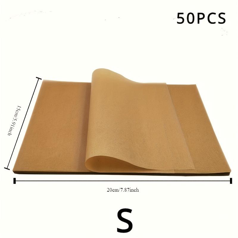 50 Blatt vorgeschnittenes Antihaft-Backpapier, Perfekt zum Backen, Grillen, Braten und Dämpfen, Kompatibel mit den meisten Backblechen