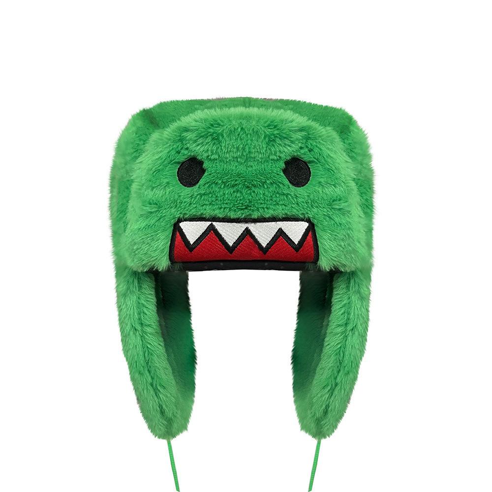Winter Warme Mütze Niedliche Wintermütze für Jungen Mädchen Kinder Cartoon Anime Mütze grün