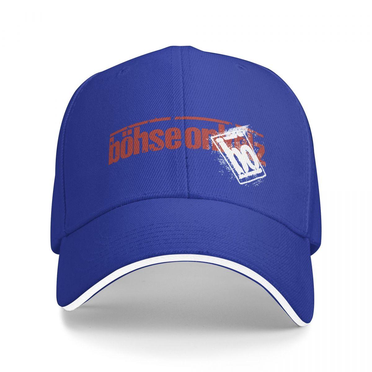 B?hse Onkelz Heilige Lieder Baseball Cap Bommelmütze Weihnachtsmützen Hut Luxusmarke Hut Mädchen Herren blau